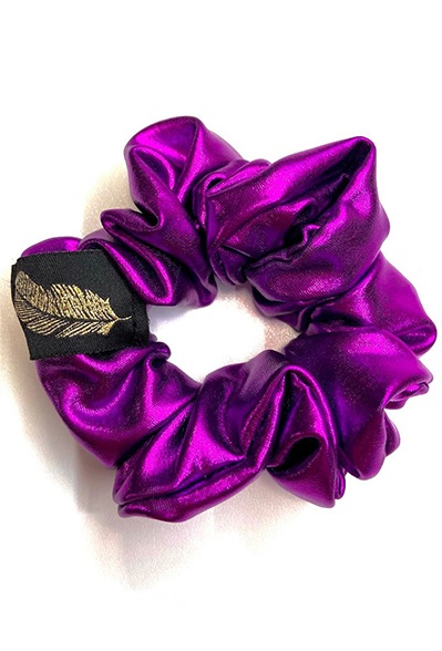 Purple Shine Scrunchie